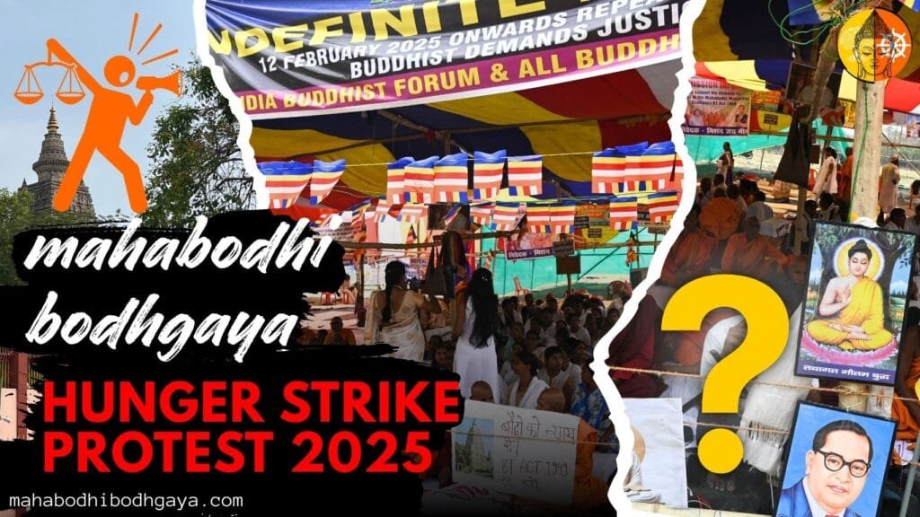 Mahabodhi Bodhgaya Hunger Srtike Protest 2025